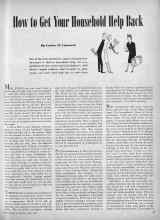 Better Homes & Gardens April 1946 Magazine Article: How to Get Your Household Help Back