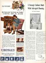 Better Homes & Gardens April 1946 Magazine Article: A Storage Cabinet Built With Salvaged Flooring