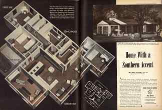 Better Homes & Gardens April 1946 Magazine Article: Home With a Southern Accent