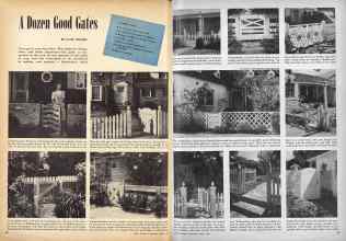 Better Homes & Gardens April 1946 Magazine Article: A Dozen Good Gates