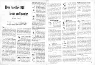 Better Homes & Gardens April 1946 Magazine Article: Here Are the 1946 Irons and Ironers