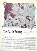 Better Homes & Gardens June 1946 Magazine Article: This Way to Wyoming