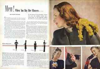Better Homes & Gardens June 1946 Magazine Article: Men! When You Buy Her Flowers...