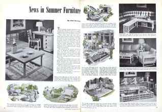 Better Homes & Gardens June 1946 Magazine Article: News in Summer Furniture