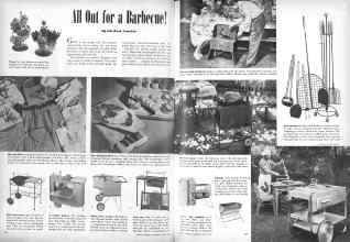 Better Homes & Gardens June 1946 Magazine Article: All Out for a Barbecue!