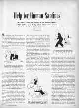 Better Homes & Gardens July 1946 Magazine Article: Help for Human Sardines