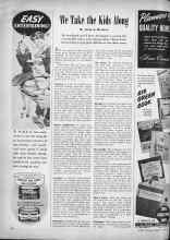 Better Homes & Gardens July 1946 Magazine Article: We Take the Kids Along