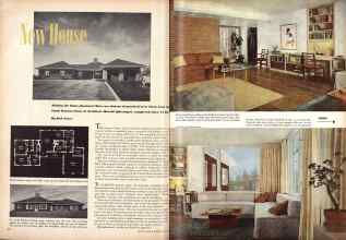 Better Homes & Gardens July 1946 Magazine Article: New House