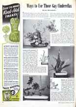 Better Homes & Gardens August 1946 Magazine Article: Ways to Use Those Gay Cinderellas