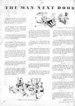 Better Homes & Gardens August 1946 Magazine Article: THE MAN NEXT DOOR