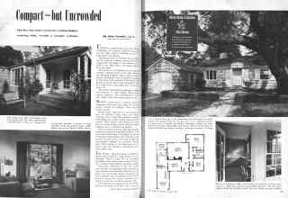 Better Homes & Gardens August 1946 Magazine Article: Compact--but Uncrowded