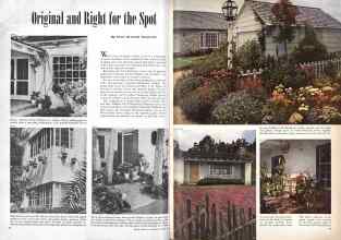 Better Homes & Gardens August 1946 Magazine Article: Original and Right for the Spot