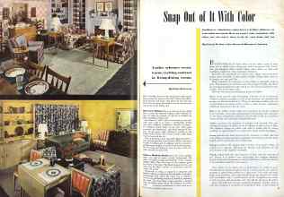 Better Homes & Gardens August 1946 Magazine Article: Snap Out of It With Color
