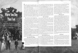 Better Homes & Gardens August 1946 Magazine Article: When You Buy That Lot