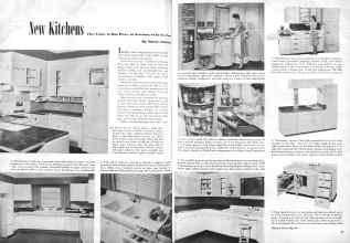 Better Homes & Gardens August 1946 Magazine Article: New Kitchens