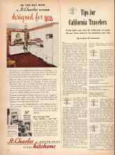 Better Homes & Gardens September 1946 Magazine Article: Tips for California Travelers