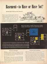 Better Homes & Gardens September 1946 Magazine Article: Basement--to Have or Have Not?