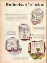 Better Homes & Gardens September 1946 Magazine Article: Here Are Ideas in New Curtains