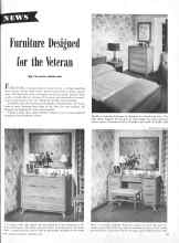 Better Homes & Gardens September 1946 Magazine Article: Furniture Designed for the Veteran