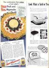 Better Homes & Gardens September 1946 Magazine Article: Look What a Yard or Two of Leftover Fabric Can Do