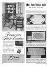 Better Homes & Gardens September 1946 Magazine Article: Place Mats You Can Make
