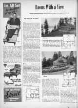 Better Homes & Gardens September 1946 Magazine Article: Rooms With a View