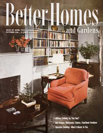 Better Homes & Gardens October 1946 Magazine Cover