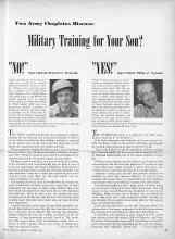 Better Homes & Gardens October 1946 Magazine Article: Two Army Chaplains Discuss: Military Training for Your Son?