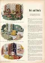 Better Homes & Gardens October 1946 Magazine Article: Do's and Don'ts