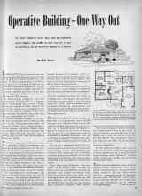 Better Homes & Gardens October 1946 Magazine Article: Operative Building-One Way Out
