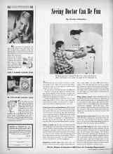 Better Homes & Gardens October 1946 Magazine Article: Seeing Doctor Can Be Fun