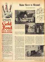 Better Homes & Gardens October 1946 Magazine Article: Maine Moves to Missouri