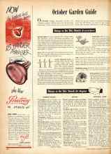 Better Homes & Gardens October 1946 Magazine Article: Things to Do This Month
