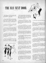 Better Homes & Gardens October 1946 Magazine Article: THE MAN NEXT DOOR