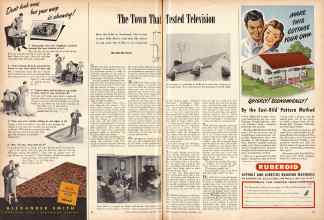 Better Homes & Gardens October 1946 Magazine Article: The Town That Tested Television