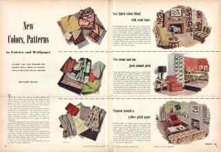 Better Homes & Gardens October 1946 Magazine Article: New Colors, Patterns
