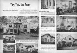 Better Homes & Gardens October 1946 Magazine Article: They Took Nine Years