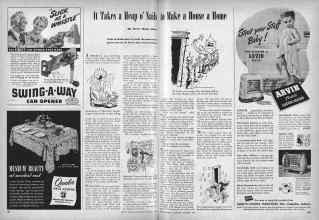Better Homes & Gardens October 1946 Magazine Article: It Takes a Heap o' Nails to Make a House a Home