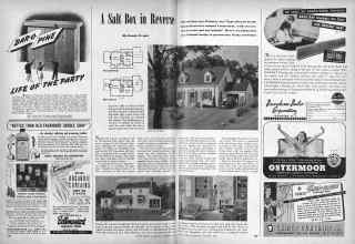 Better Homes & Gardens October 1946 Magazine Article: A Salt Box in Reverse