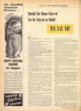 Better Homes & Gardens November 1946 Magazine Article: Should the Home-Starved Vet Be Forced to Build? WE SAY NO!