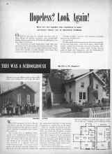 Better Homes & Gardens November 1946 Magazine Article: THIS WAS A SCHOOLHOUSE