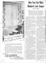 Better Homes & Gardens November 1946 Magazine Article: How You Can Make Blankets Last Longer