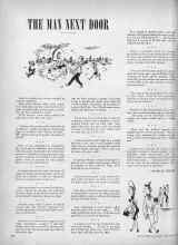 Better Homes & Gardens November 1946 Magazine Article: THE MAN NEXT DOOR