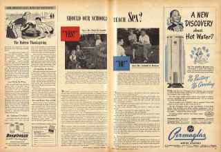Better Homes & Gardens November 1946 Magazine Article: SHOULD OUR SCHOOLS TEACH Sex?