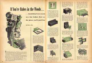 Better Homes & Gardens November 1946 Magazine Article: If You're Babes in the Woods . . .