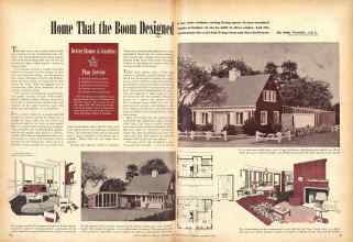 Better Homes & Gardens November 1946 Magazine Article: Home That the Boom Designed