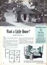 Better Homes & Gardens December 1946 Magazine Article: Want a Little House?