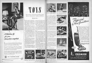 Better Homes & Gardens December 1946 Magazine Article: TOYS