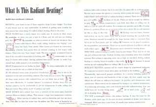 Better Homes & Gardens December 1946 Magazine Article: What Is This Radiant Heating?