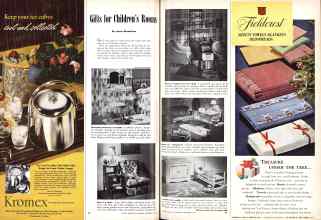 Better Homes & Gardens December 1946 Magazine Article: Gifts for Children's Rooms